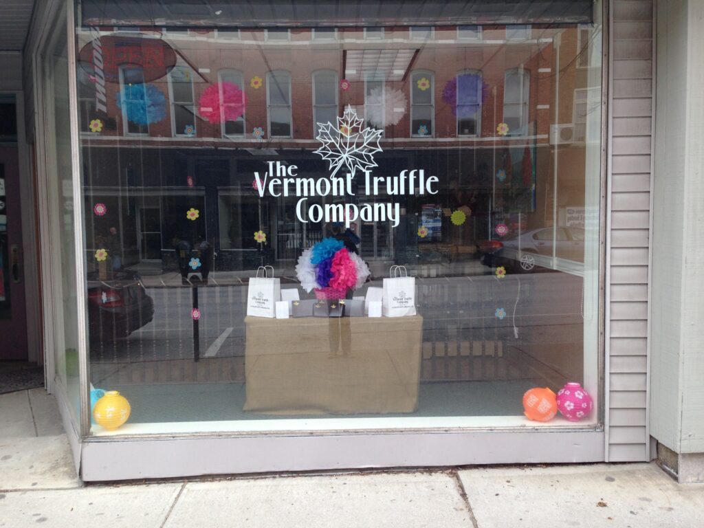 VT Truffle Co Window Display Spring 2015